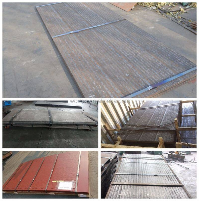 Wodon popular bimetallic compound abrasive plates for chute liner