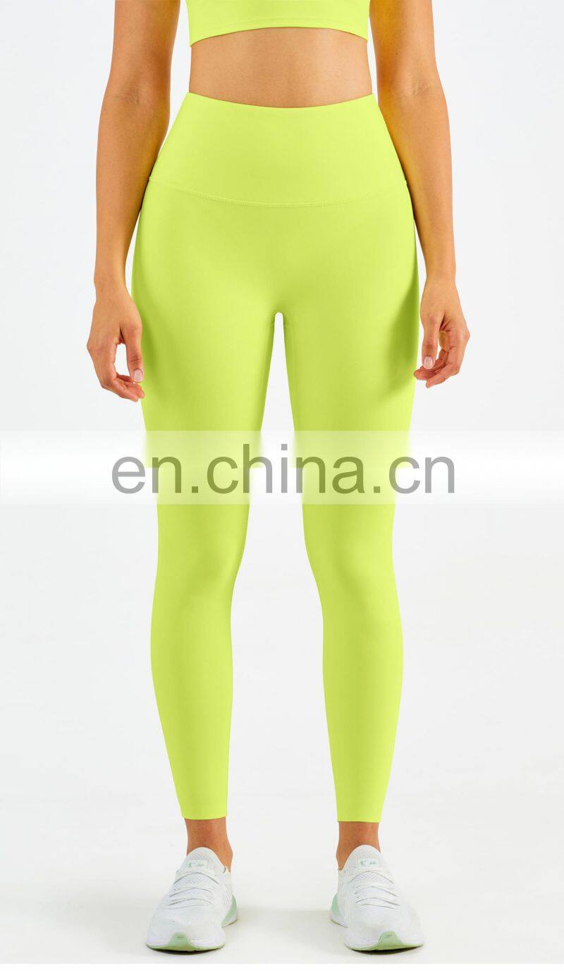 2022 Wholesale Anti Curling High Waist Yoga Pants No T Line Yoga Leggings ECO Friendly