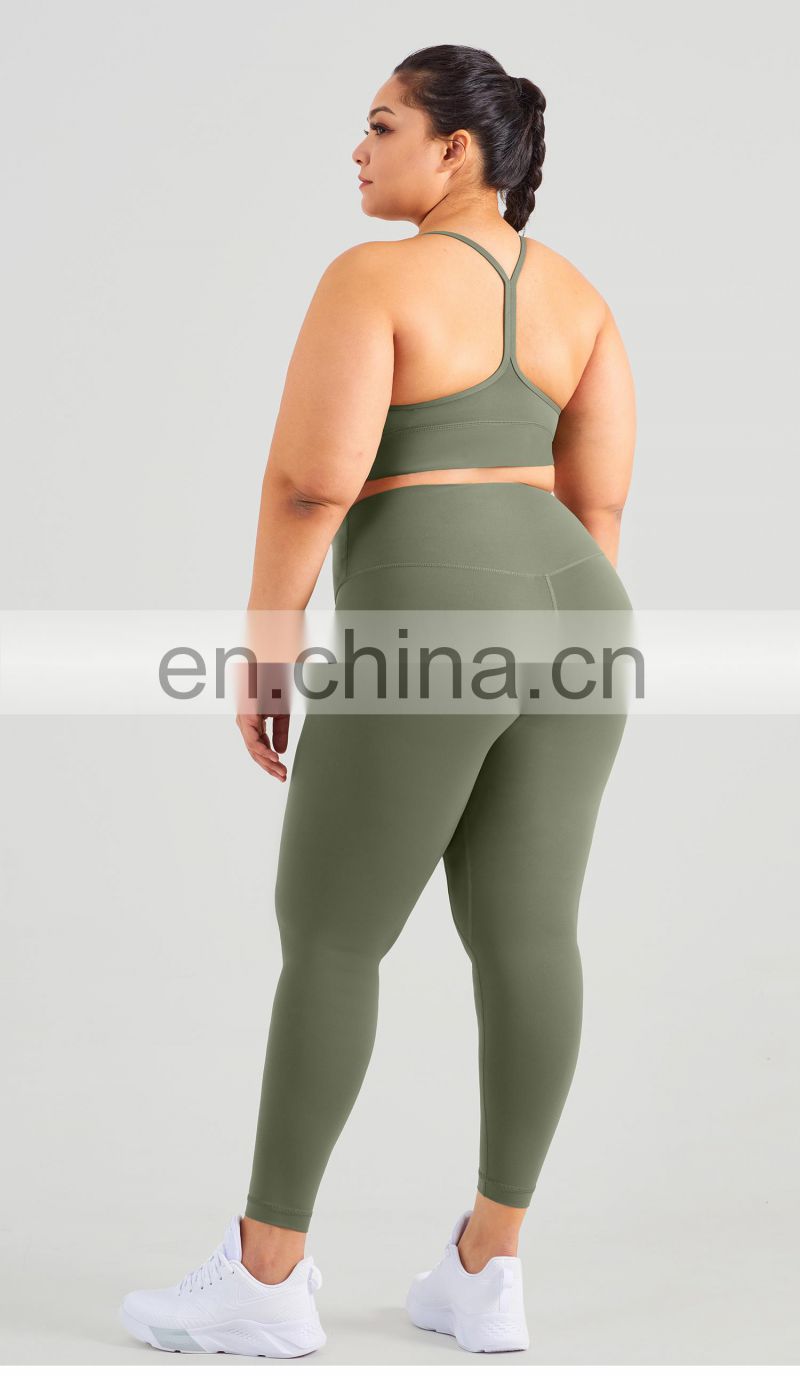 Plus Size Workout Scrunch Butt Leggings With Pocket Custom Tight Yoga Pant For Women