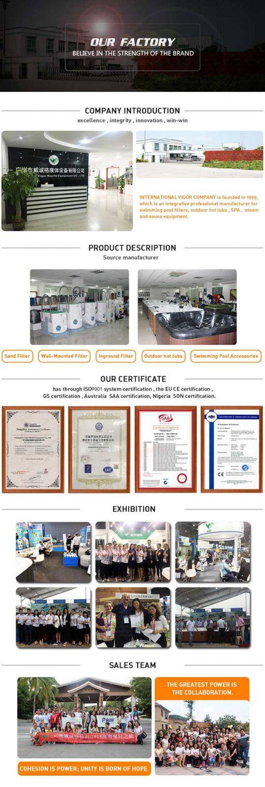 2023 Hot Selling 5.7M Swim SPA Above Ground Swimming Pool Outdoor with 4 Seating