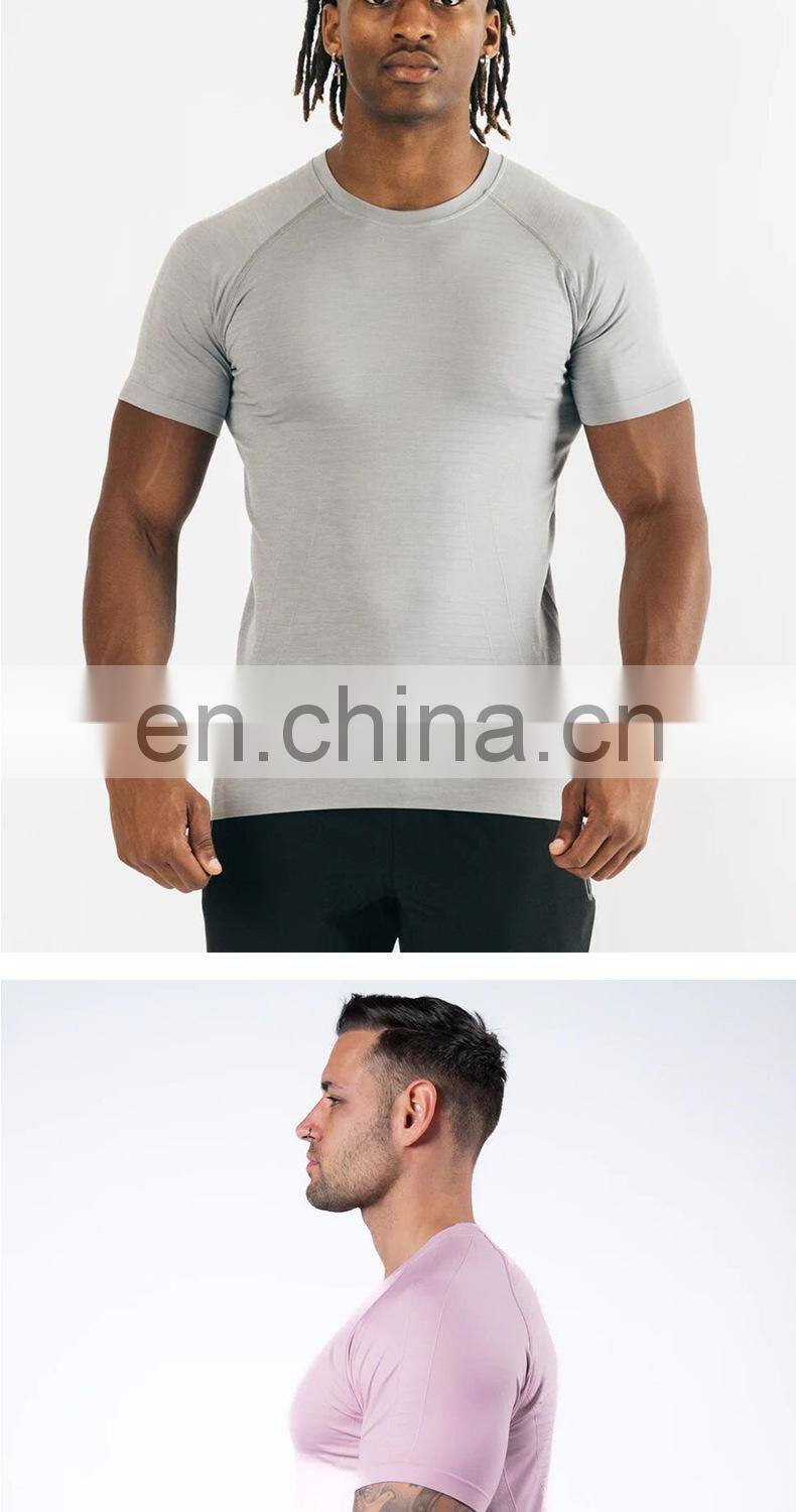 Wholesale Mens Gym Oversized Short Sleeve Tshirts Sports Muscle Active Fitness Wears