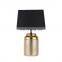 New fancy hotel bedroom decoration gold base lamp luxury modern ceramic table lamp