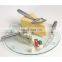 Tempered Glass Cutting Board Long Lasting Clear Glass cheese plate