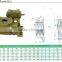 FCEW universal type series reduction worm gearbox double stage cast iron worm gearbox