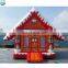 Inflatable white snow bouncy house for sale, popular snow building for winter day