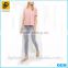 2016 New Fashion Made in China Comfortable Mid Pink Textured Slub T shirt