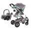 2018 Hot Selling Newborn Aluminum Alloy Stroller 3 In 1 Luxury Pram Buy Online