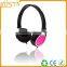 Wholesale fashion design in season best price OEM ODM pink cartoon cheap headphones