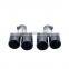 Hot sale high quality Universal two brothers exhaust black series dual exhaust tip