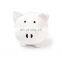 mini plain cartoon custom design funny pink pig shaped ceramic coin collecting saving piggy bank money box for kids children