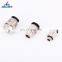 PC Straight Push To Connect One Touch Pneumatic Fittings Series Brass Fitting