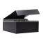 Luxury bulk big square bedding products packaging collapsible black gift boxes