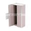 Luxury custom foil printing pink box with double door opening perfume box with foam insert packaging box for glass bottle