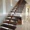 Solid Wood Tread Straight Staircase For Indoor House