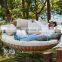 Courtyard Balcony Wicker Outdoor Sectional Rope Patio Sofa Chair Sets Waterproof Daybed Sun Swing Bed