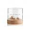 Modern style new design creative 3D carving black walnut beech wooden cup mat coaster
