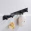 Punch-free Wall Hanger Stainless Steel Robe Hook Rack Clothes Coat Hook 3/4 /5/6/7/8 Hooks