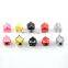 EPDM Seal ABS plastic peach heart car tire valve stem caps