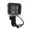 For jeep for Wrangler Square LED Work Light, 20w Spotlight Lamp, Driving Fog Light Off Road #9wire +LED6220+JL bracket