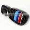 M color double slat line grill for BMW X5 X6 bumper grill ABS high quality kindly grill for BMW F15 F16 X5M 2014-2020