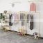 Fashion multi tier retail cloth display rack for clothes shop fittings and display