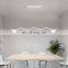 Indoor Nordic Led Chandelier Home Dining Wave Ceiling Lamps Modern Minimalist Office Long Pendant Light
