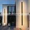 Customizable LED Long Strip Modern Household LED Black Waterproof Aisle Garden Porch Sconce Outdoor Wall Light