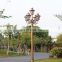 China manufacturer European round ball garden lamp pole light electric power E27 Park villa courtyard garden Lighting fixtures