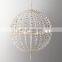 American Vintage french classical nordic country crystal ball handing light for hotel or living room Chandeliers & Pendant Light