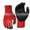 HY 13 Flexible Nylon Gloves With Foam Coated NBR Nitrile Spandex Gloves Hand Job Mittens Palmfit Glove