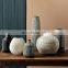 Nordic Custom INS Creative Adornos Plating Florero Geometrico Black And White Dining Table Vase Ceramic Vase For Home Decor