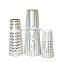 Geometric White Black Gold Vase En Verre Tall Art Ceramic Decorative Vase For Living Room