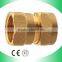 brass nipple female & male threaded coupling