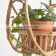 Best Seller Bohemian Rattan Woven Cane Hanging Planter Pot Storage woven basket Plant Holder Cheap Wholesale