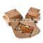 Wholesale custom disposable fast food container take away lunch packing boxes food grade kraft packaging paper box