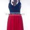 Women Fashion dress Clothes Slim Waist Evening Dress Sleeveless Casual dress