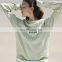 Custom Ribbed Long Sleeve Gym Fitness T-Shirt Female Workout Sportswear Yoga Top Basic Crew Neck Pullover Shirt For Women