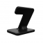 3 in 1 Foldable iPhone Smart Wireless Charger 10W Power Bank with Holder Multi-Function for Phone Watch Microphone
