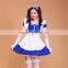 best cosplay 8 color Ribbon short sleeve women adult women lolita maid costume uniform dress