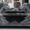 Hand Carving Angel Design Double Heart Granite Tombstone