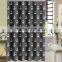 100% polyester White Stars printed shower curtain for hotel, family, waterproof bath curtain