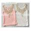 2015 Hot Children Summer Clothings Lace Vest Girl Pearls Top White and Pink Kids Lace Top