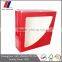 Customized magnet paper gift box with clear pvc window