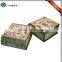 cardboard glitter book shaped candy box with gold edge