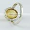 Natural Golden Citrine 925 Sterling Silver Ring, Silver Jewellery Wholesaler, Silver Jewellery India