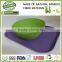 flower decal egg tray of bamboo fibre for sevring, kitchen cutlery bamboo tray for party