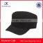 cheap promotional Wholesale black cotton military cap