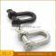 wholesale black adjustable shackle for paracord bracelet