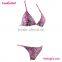 New Fashion Stripes Retro Bikini Swimsuit Set