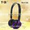 2015 Mobile accessories made in China slim comfortable foldable headphone for kids